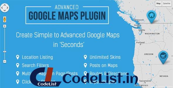 Advanced Google Maps Plugin for WordPress v3.4.5