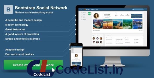 Bootstrap Social Network v2.0