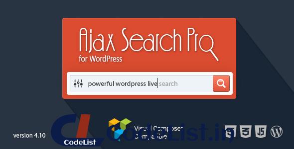 Ajax Search Pro v4.10.3 – Live WordPress Search & Filter Plugin