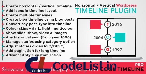 Cool Timeline Pro v2.0.3 – WordPress Timeline Plugin