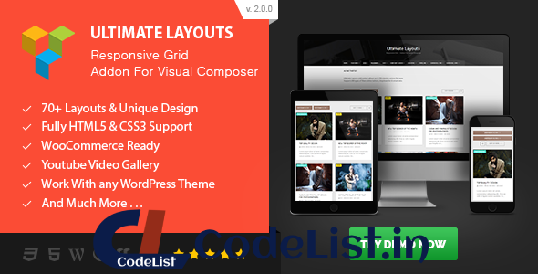 Ultimate Layouts v2.0 – Responsive Grid fo Visual Composer