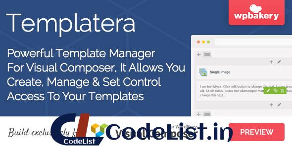 Templatera v1.1.12 – Template Manager for Visual Composer