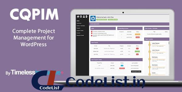 CQPIM WordPress Project Management Plugin v3.1