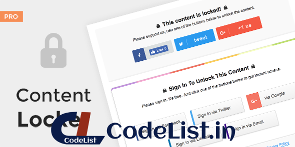 Content Locker Pro v1.0.7 – Premium WordPress Plugin