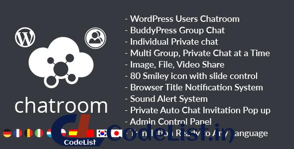 WordPress Chat Room, Group Chat Plugin v1.0.2