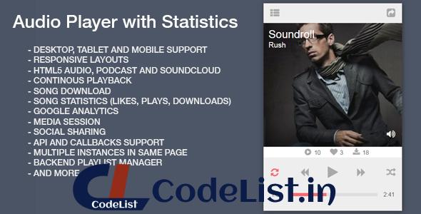 Audio Player with Statistics