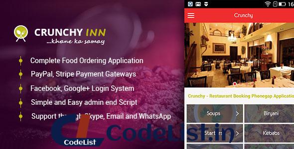 Crunchy – Restaurant Booking Phonegap Application