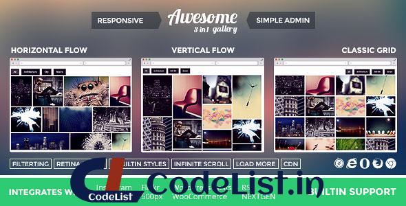 Awesome Gallery v2.2.3 – Instagram, Flickr, Facebook galleries