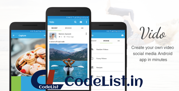 Vido – Video Social Media App Template
