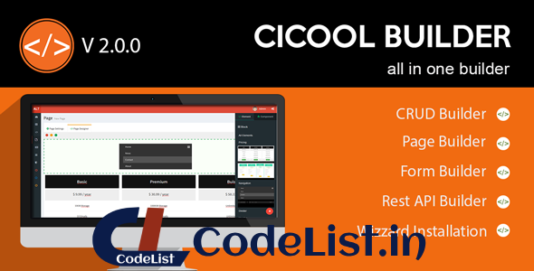 Cicool – Page, Form, Rest API and CRUD Generator