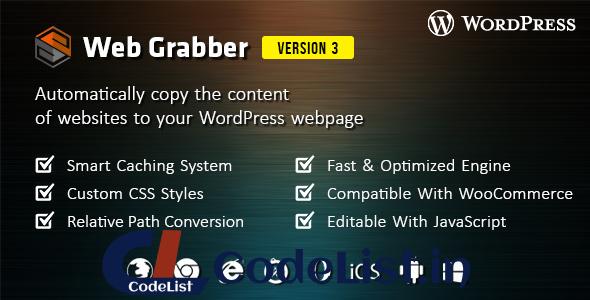 Web Grabber v3.0 – WordPress HTML Scraping Plugin