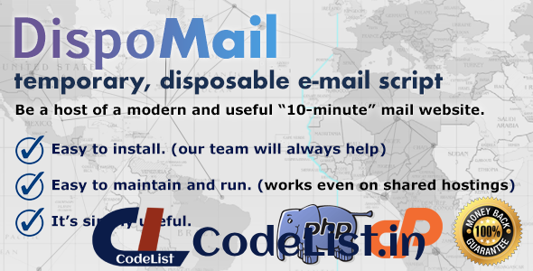 DispoMail – Temporary, Disposable “10 Minute” Mail – PHP Script