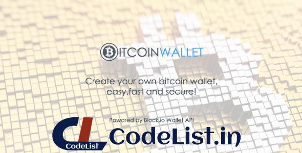 BitcoinWallet PHP Script v1.0