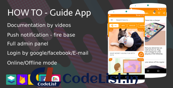 How To – Guide App (Notification,Login social,Material design …)