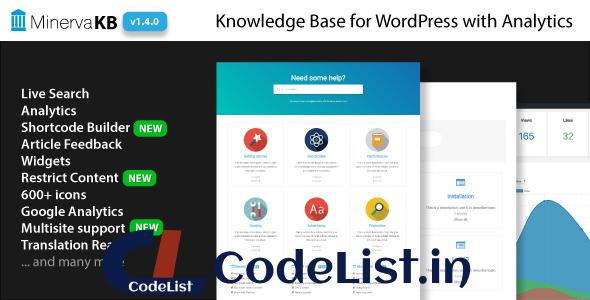 MinervaKB v1.4.5 – Knowledge Base for WordPress with Analytics