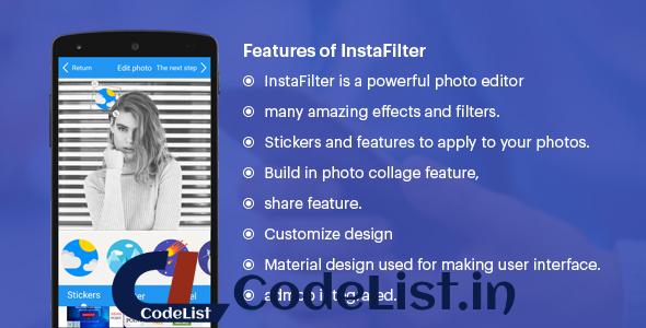 Insta Filter (Fun with Photos & Stickers + Admob)