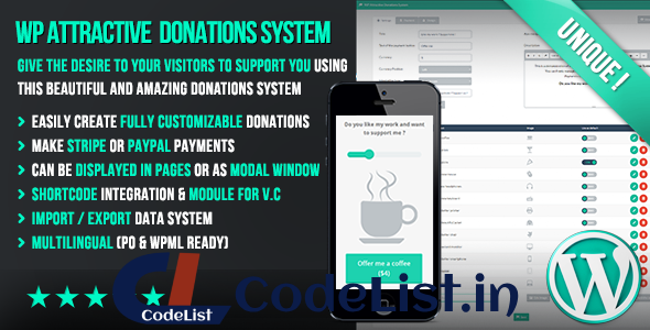 WP Attractive Donations System v1.103 – Easy Stripe & Paypal