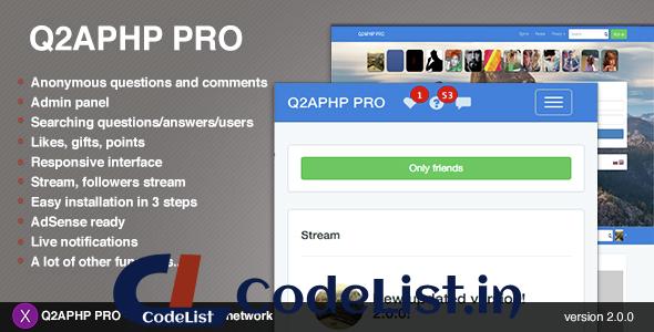 Q2APHP PRO v2.0.2 – q&a social network