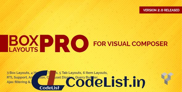 Pro Box Layout for Visual Composer v2.0