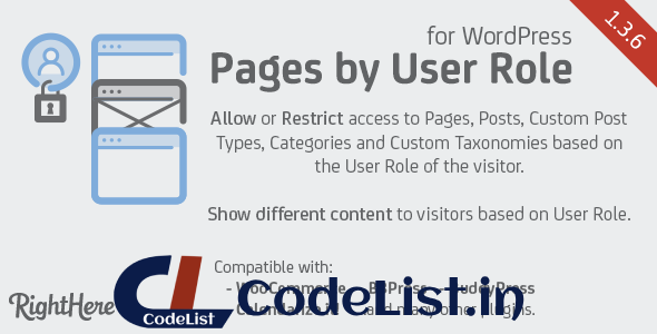 Pages by User Role for WordPress v1.3.6