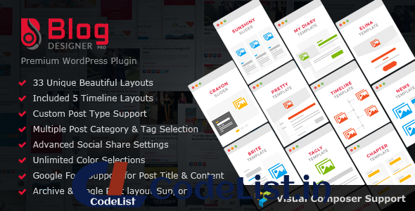 Blog Designer PRO for WordPress v3.4.7