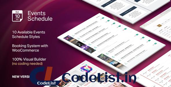 Events Schedule v2.5.5 – WordPress Plugin