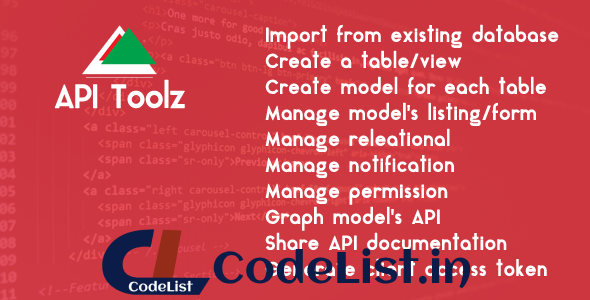 API Toolz – PHP Laravel v5.4 Backend + API GUI Tools