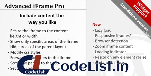 Advanced iFrame Pro v7.5