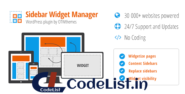 Sidebar & Widget Manager v4.1