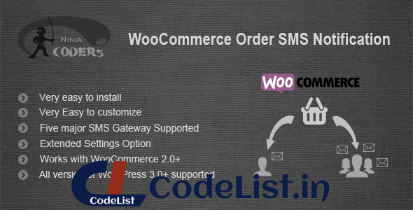 WooCommerce Order SMS Notification v1.9