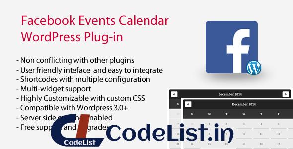 Facebook Events Calendar WordPress Plugin v4.9.6