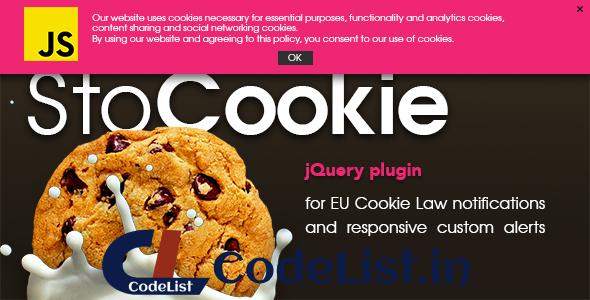 StoCookie jQuery plugin v1.1 – Cookie Law Compliance and Custom Notifications