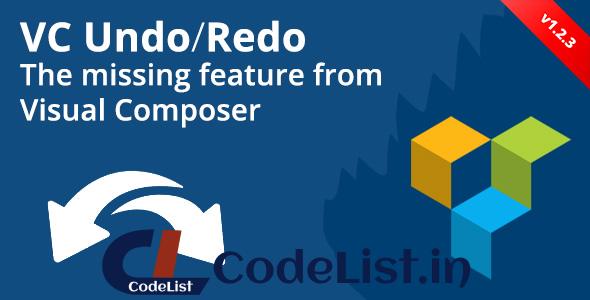 Visual Composer Undo/Redo Buttons v1.2.3