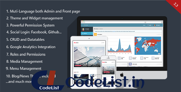 Botble – Laravel CMS, CRUD generator, Modular & Theme system