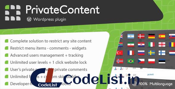 PrivateContent v7.021 – Multilevel Content Plugin