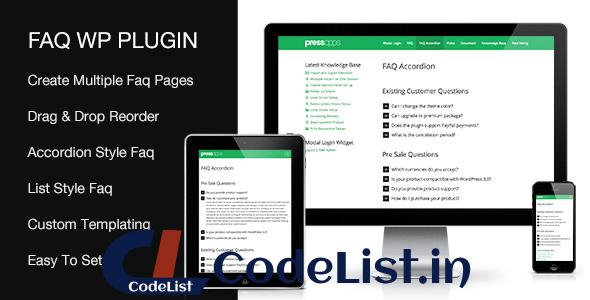 Accordion FAQ WordPress Plugin v2.1.0