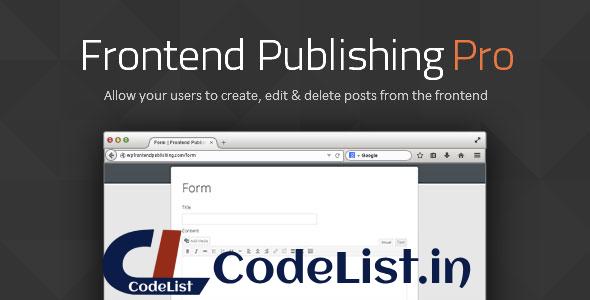 Frontend Publishing Pro v3.8.4