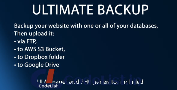 Ultimate Backup v1.2