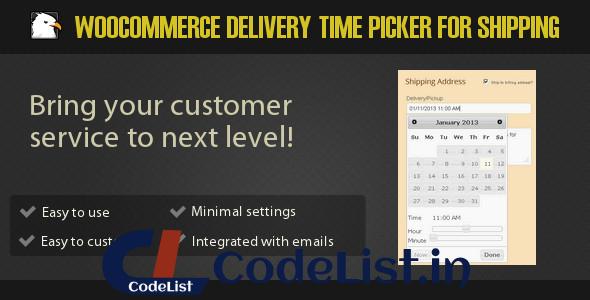 Woocommerce Delivery Time Picker for Shipping 3.2.2