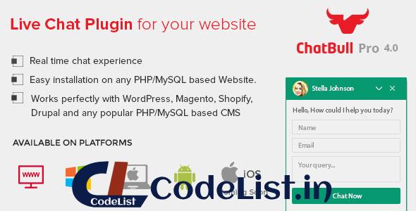 ChatBull Pro v4.2.3 – PHP Live Chat Support with Desktop and Mobile App