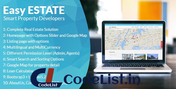 EasyEstate v1.1 – Real Estate Portal