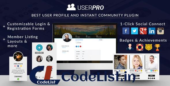 UserPro v5.1.9 – Community and User Profile WordPress Plugin