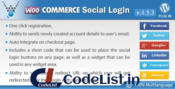 WooCommerce Social Login v1.5.3