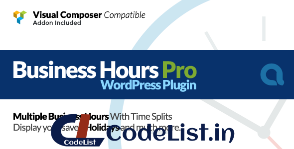 Business Hours Pro WordPress Plugin v5.1