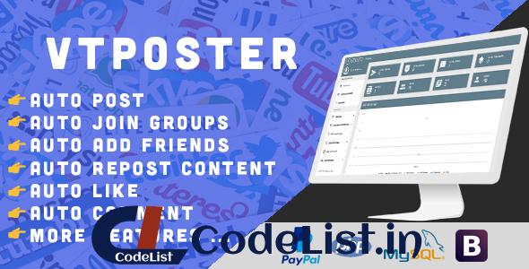 VTPoster v1.5 – Facebook Marketing Tool – nulled