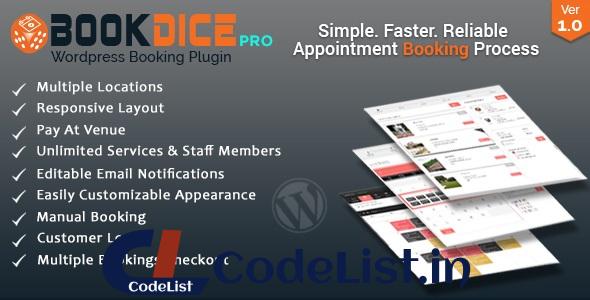 BookDice v1.0 – Appointment Booking and Scheduling for WordPress