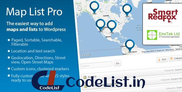 Map List Pro v3.12.11 – Google Maps & Location directories