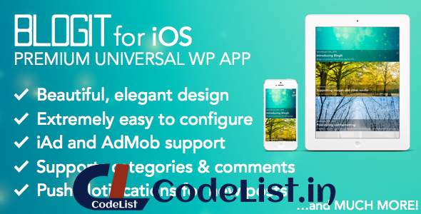 BlogIt: Premium WordPress App for iOS (Push, iPad)