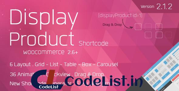 Display Product v2.1.2 – Multi-Layout for WooCommerce