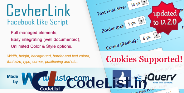 CevherLink v2.0 – Facebook Like Increasing Popup Box